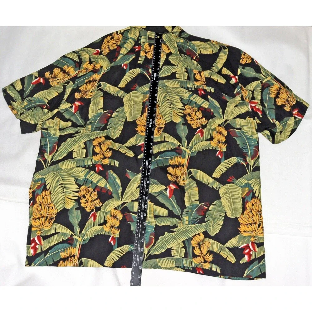 Paradise Found Men's Hawaiian Banana Plant Trees Aloha Honolulu‎ Shirt Size 2XL